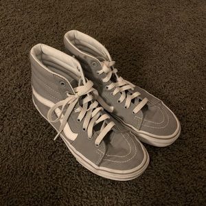 Gray high top vans